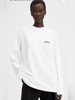 Authentic Jacquemus The London address long-sleeve t-shirt.